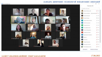 Захист кваліфікаційних робіт бакалаврів спец. 071 «Облік і оподаткування» на кафедрі ЦТФО